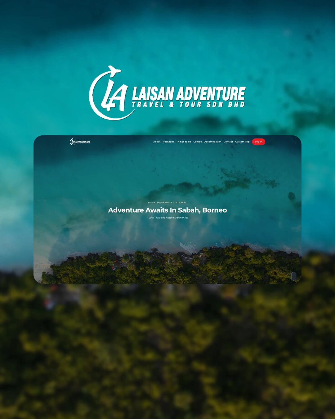Laisan — Sabah’s Leading Travel and Tour Company Website Design
